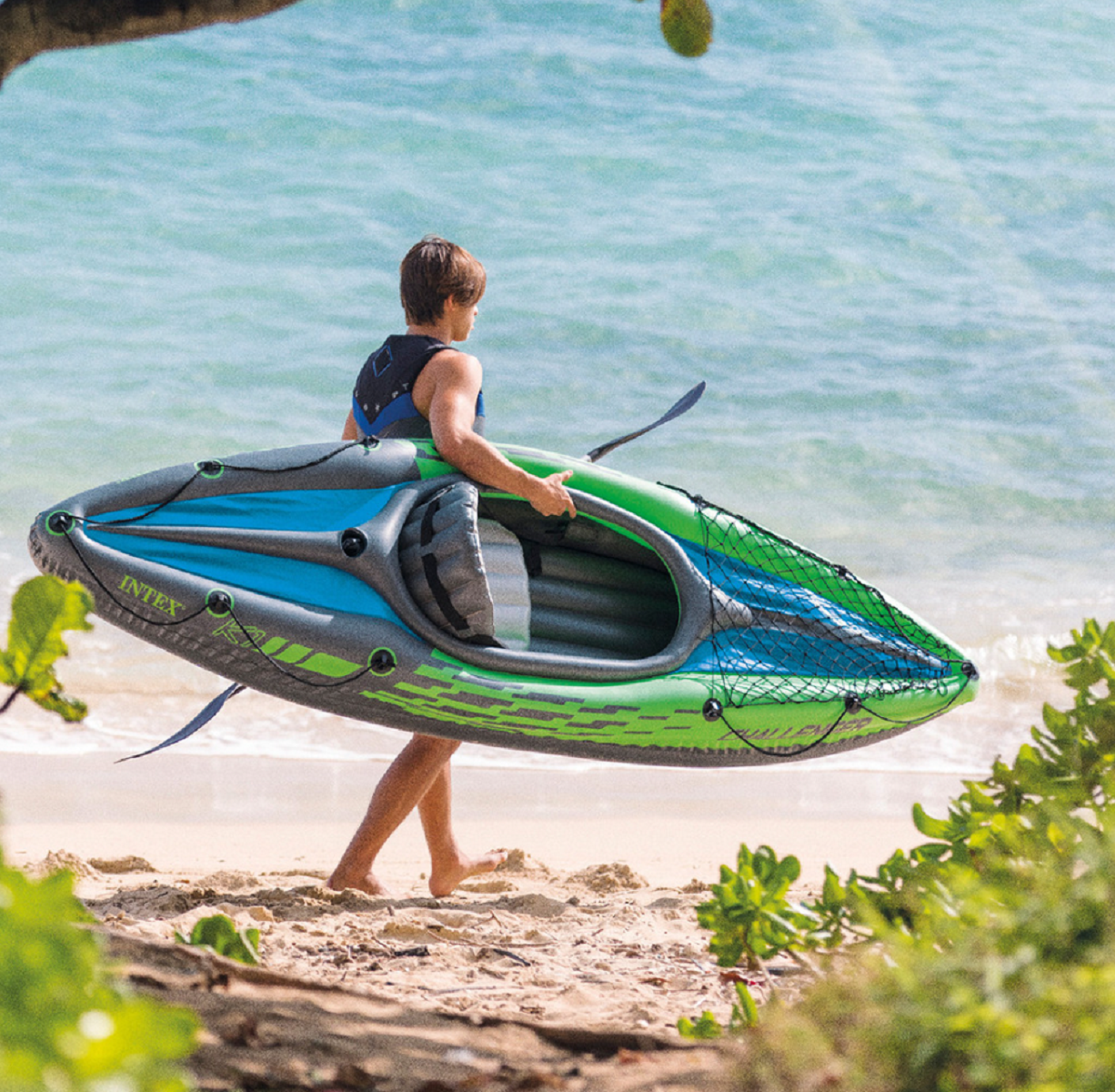 Байдарка надувная Intex 68305 Challenger K1 Kayak, 1 Person.