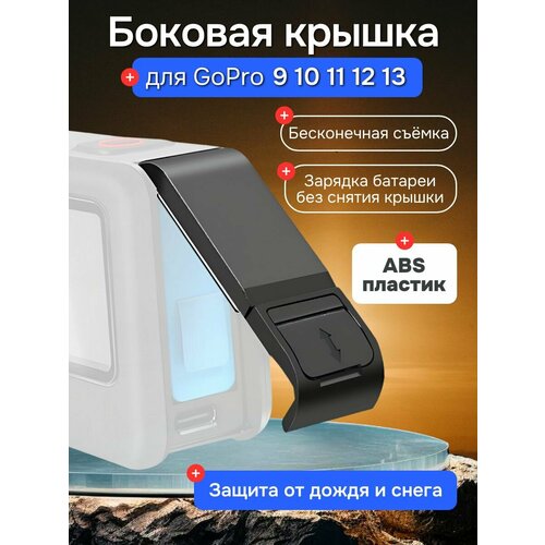 Пластиковая крышка интерфейса батареи PULUZ для GoPro HERO 13 12 11 10 9 Black черная 562₽