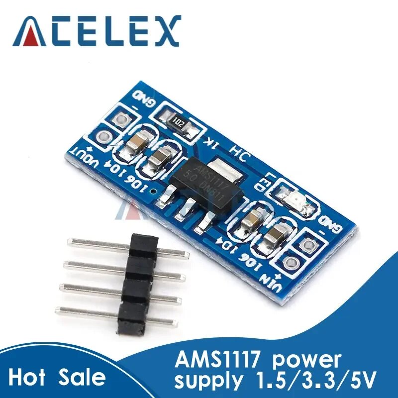 AMS1117 1,2 V 1,5 V 1,8 V 2,5 V 3,3 V 5V блок питания, 5V