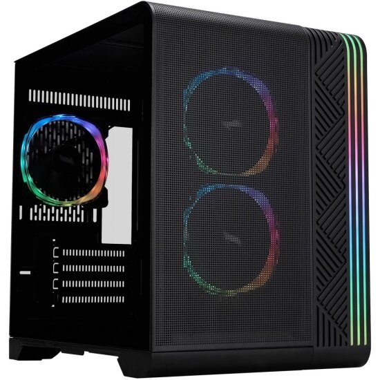 Корпус 1STPLAYER VT5 ARGB, черный (VT5-BK-3FS7)