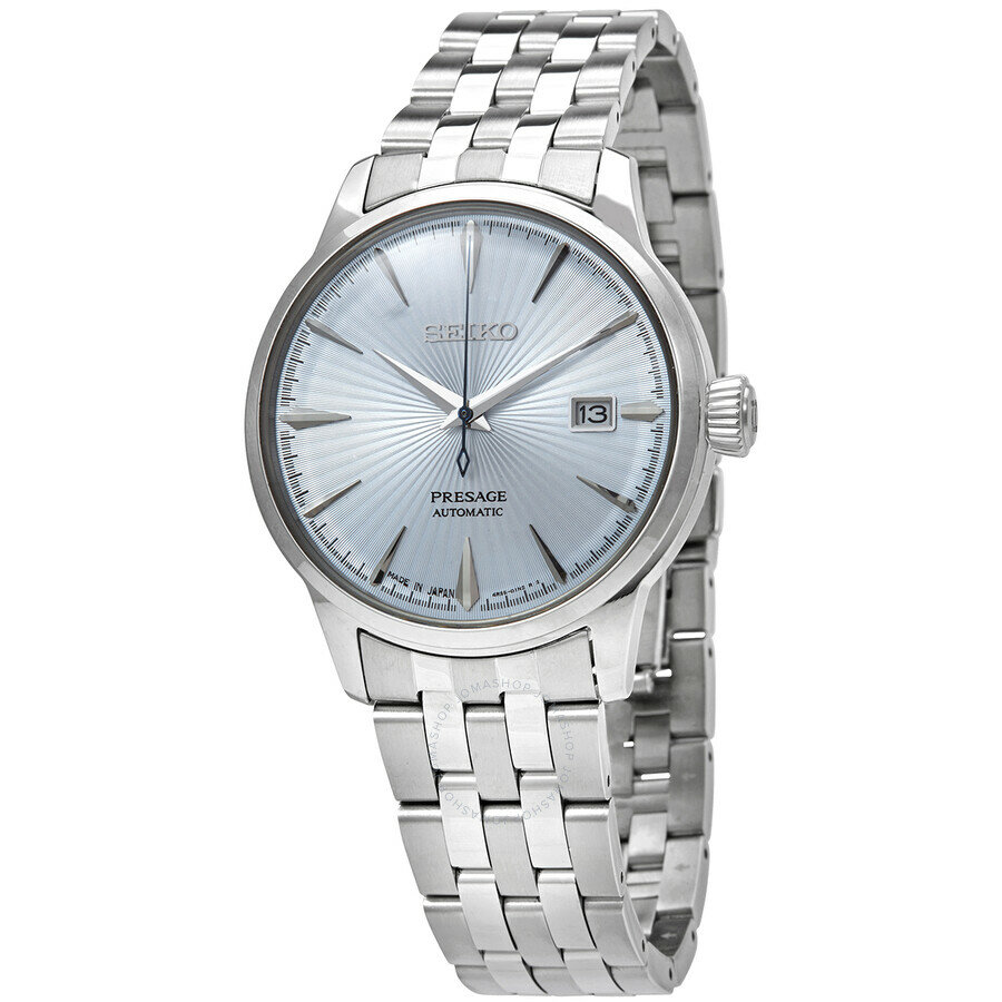 Наручные часы SEIKO, серебряный, голубой — фото 1