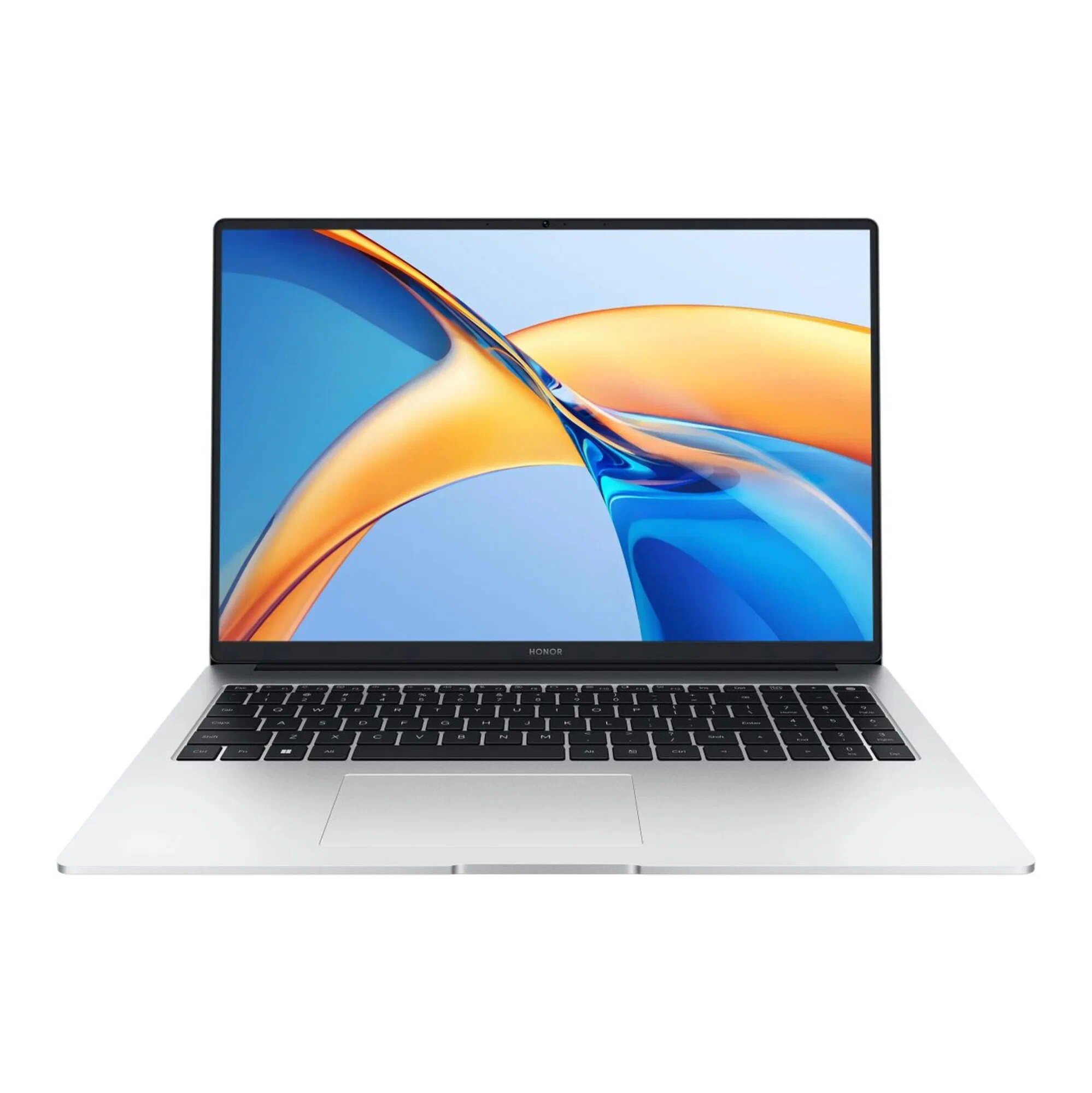 16" Ноутбук Honor MagicBook X16, BRN-H56, 1920x1200 IPS, AMD Ryzen 5 7640HS (4.3 ГГц), RAM 16 ГБ LPDDR5х, SSD 512 ГБ, AMD Radeon 760M, Windows 11 Pro + MS Office Pro, Серебристый, Русская раскладка — фото 1