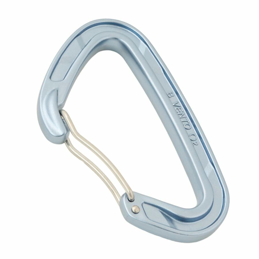 Карабин "Oxygen" Скалолазный со скобой голубой vnt 1070 — фото 1