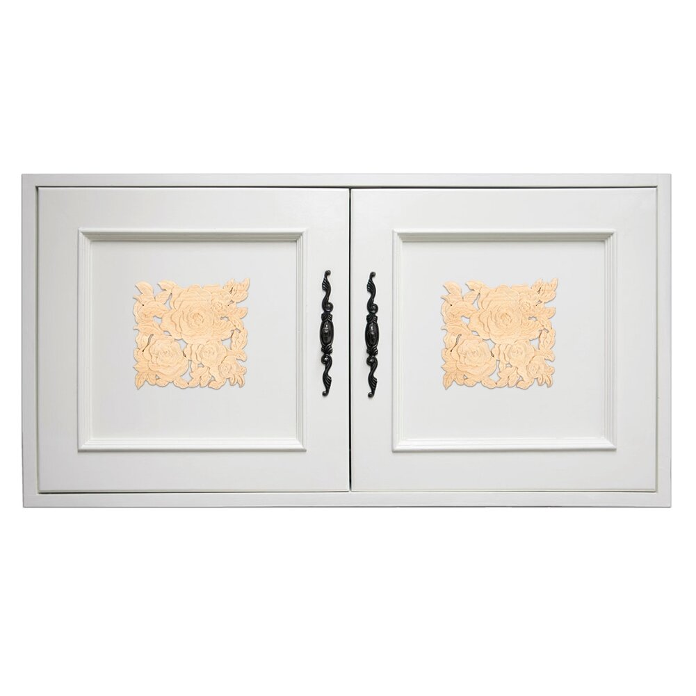 20x20 см квадратная деревянная аппликация для декора мебели дверей и шкафов