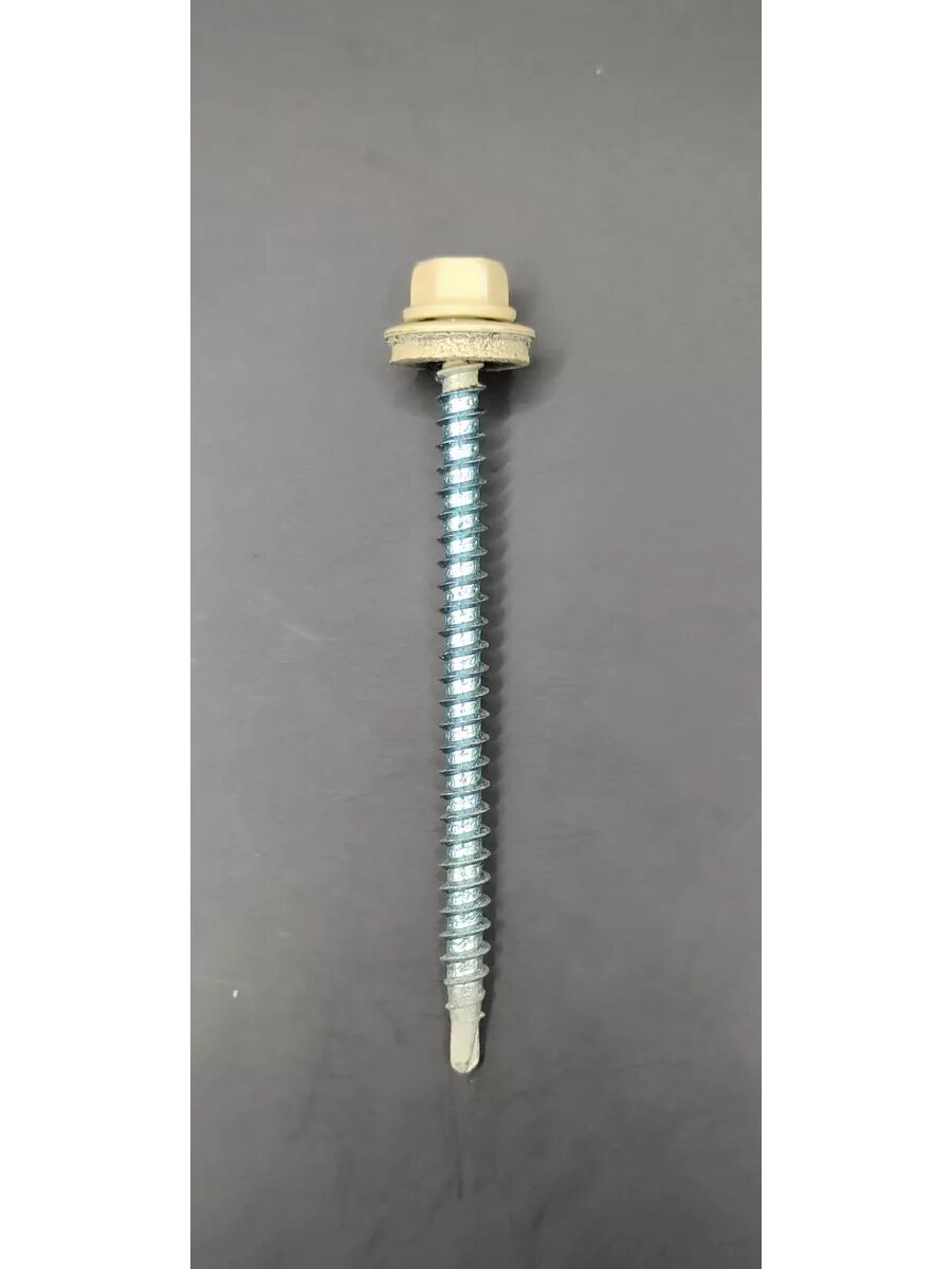 Саморез 4,8*70 кровельный RAL1015 (цвет - светлая слоновая кость) (50шт)
