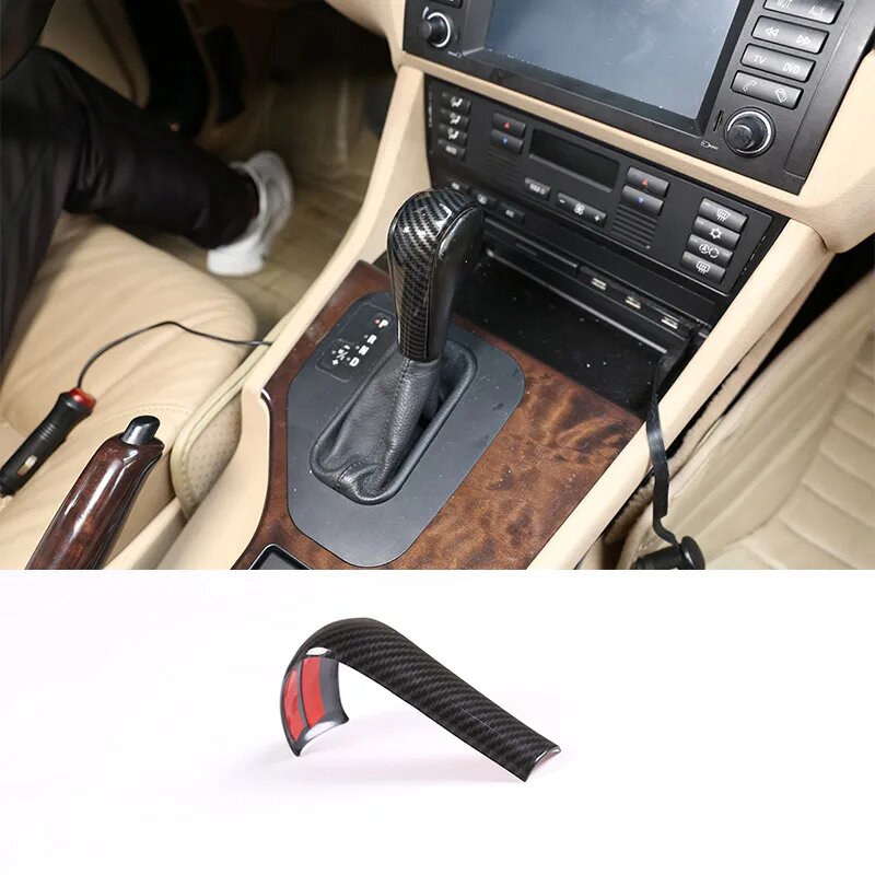 1 шт. ABS углеродный для BMW 3 5 6 серии X3 X5 E39 E46 E53 E60 E61 E63 E83 2004-2010 автомобильный внутренний переключатель передач головка аксессуары, Carbon Fiber