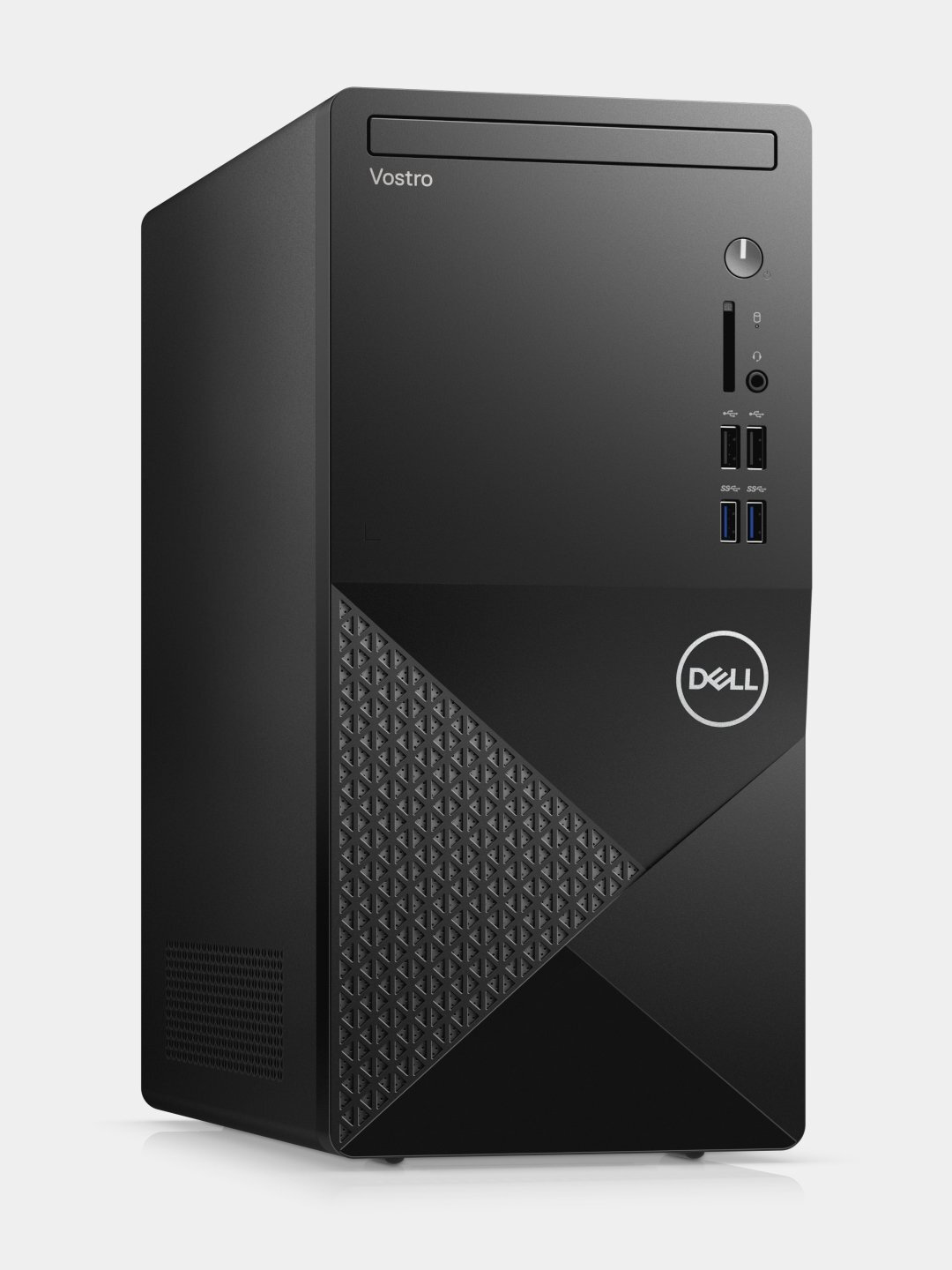 Корпус DELL "Vostro 3888", сталь с пластиковыми вставками, черный