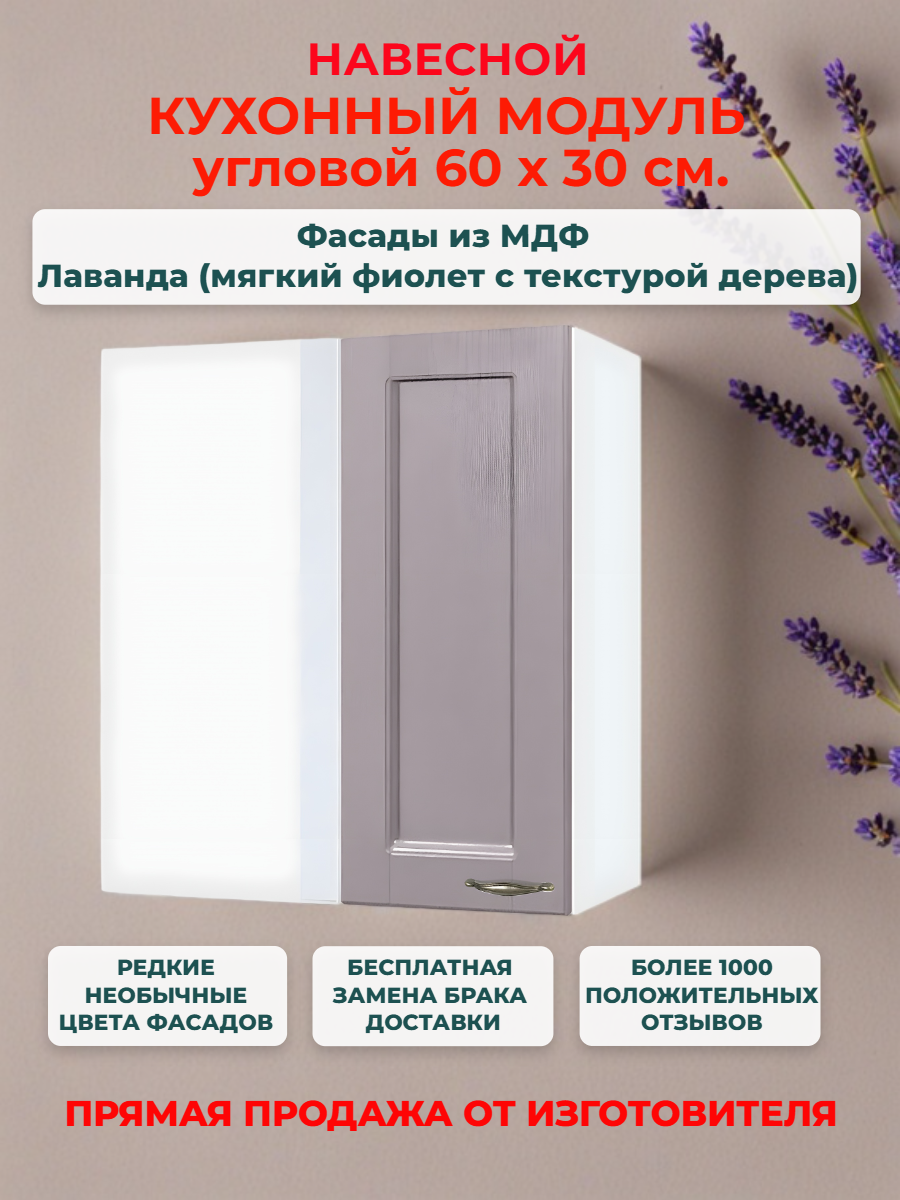 Кухонный модуль навесной 60х30х67 см 
