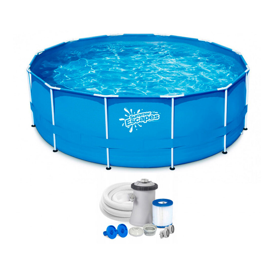 Бассейн каркасный Summer Escapes Polygroup P20-1042-A, 305х106 см, 6298 л, синий