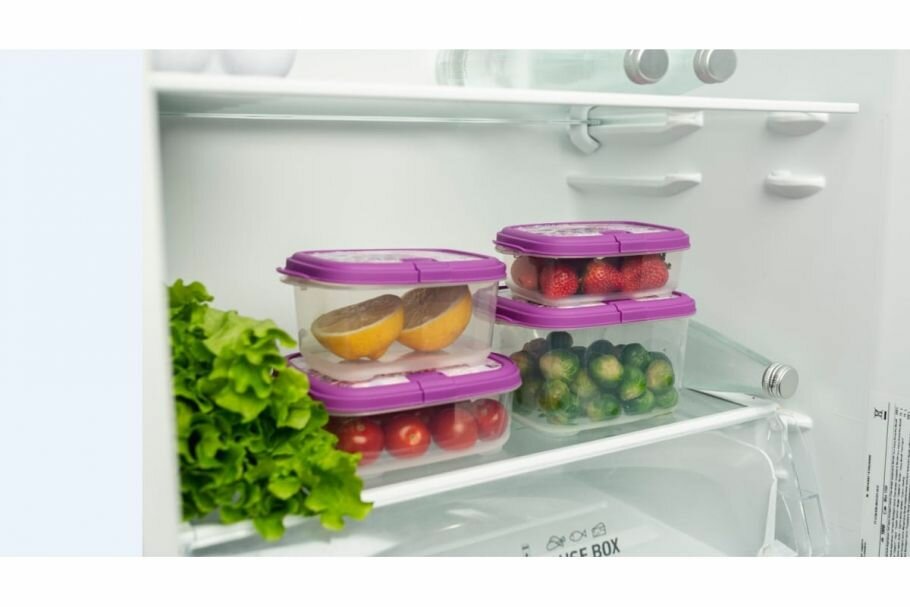 Контейнер для СВЧ Лаванда CLICK-DECOR 0.9л POLIMERBYT C97208 - фото №3