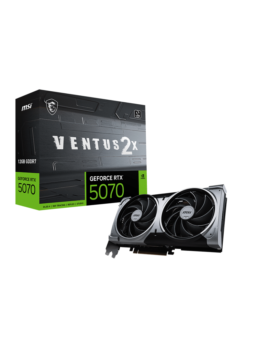Видеокарта MSI GeForce RTX 5070 12G Ventus 2X