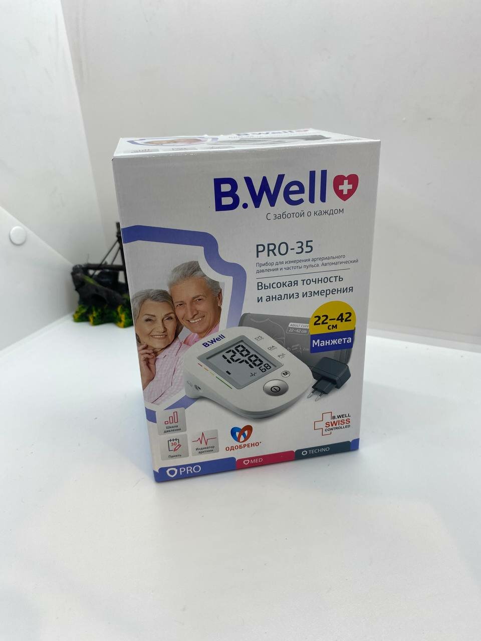 Тонометр автоматический B.WELL PRO-35, (без адаптера питания), 22-32см