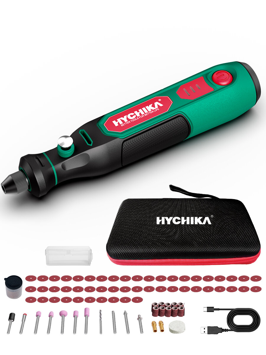 HYCHIKA 3,6 В беспроводной гравируемой машины подходит для полировки, шлифования, бурения и другой работы