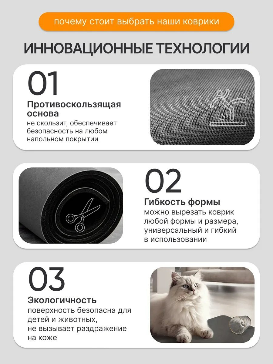 Коврик для ванной и туалета противоскользящий диатомитовый 100х60см SeaRoom изумрудный мрамор — фото 1