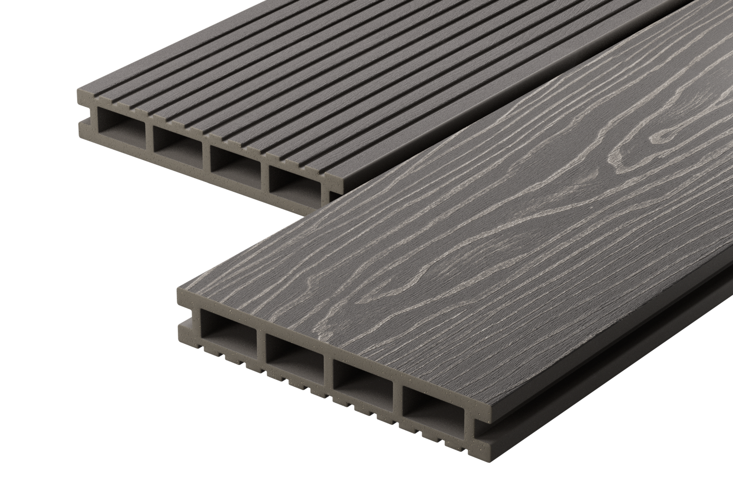Террасная доска Decking Urban 150х24х3000 045м2 серый (Дымчатый Дуб)