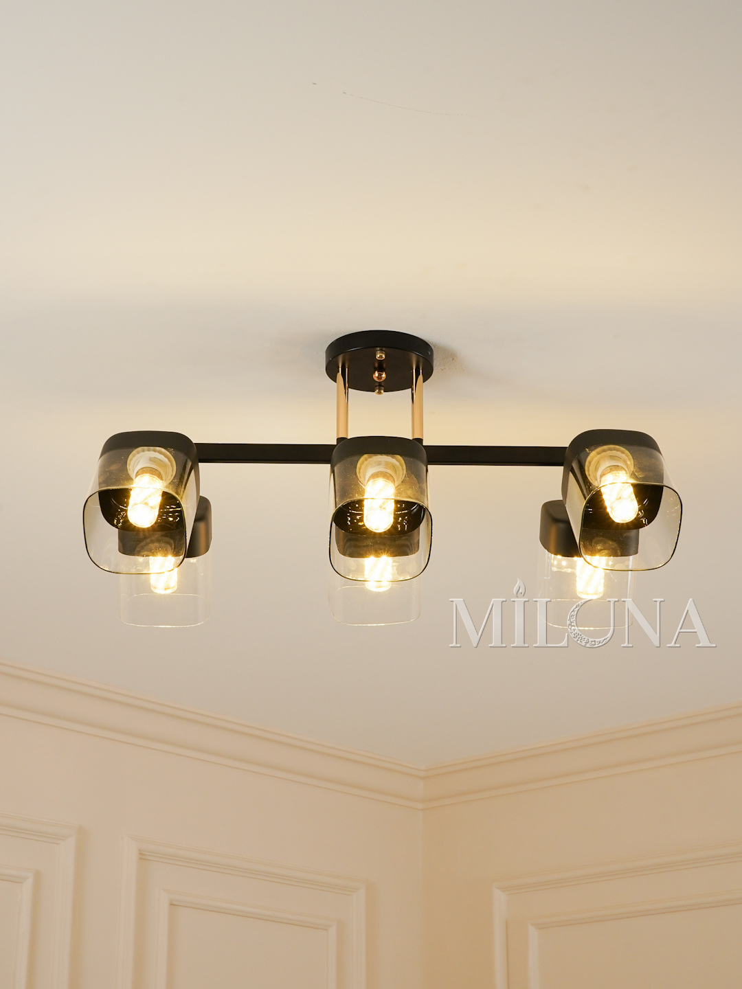 Люстра потолочная с поворотными плафонами, 3 размера, для кухни, спальни и коридора, E27