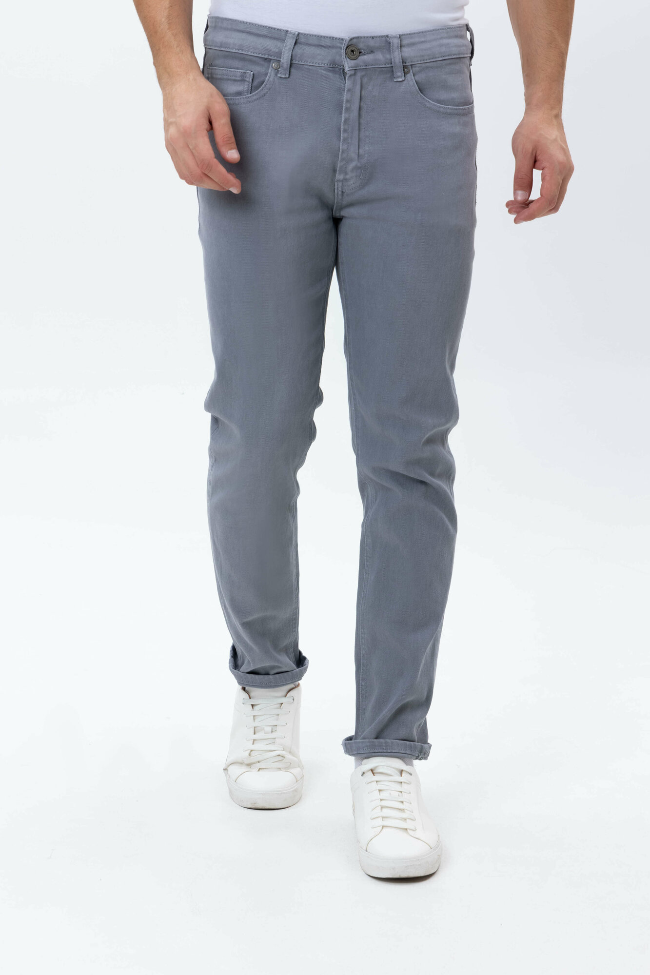 Джинсы скинни TERRA PRO, размер 32, light grey