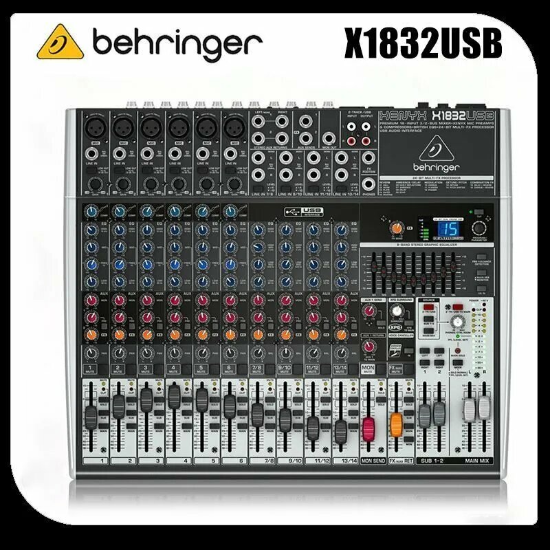 Аналоговый микшер Behringer XENYX X1832USB