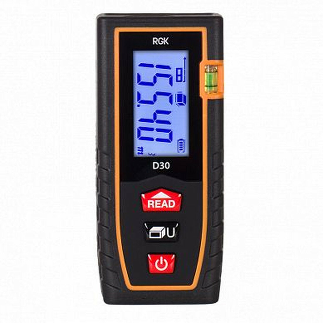 Лазерный дальномер RGK D30 точность ±2 мм дальность 30м IP54 батарейки AAA в кейсе