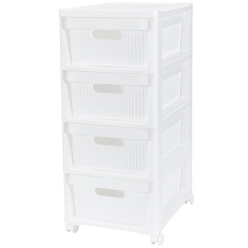 Комод BP_на колесах Velvet 4 ящика300х385х690 ММ (Белый)