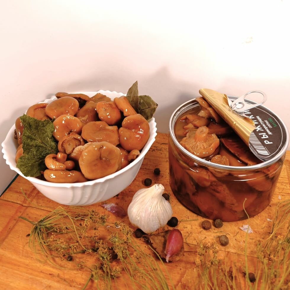 Грибы лесные Рыжики соленые   Дом грибов  1шт  400 гр