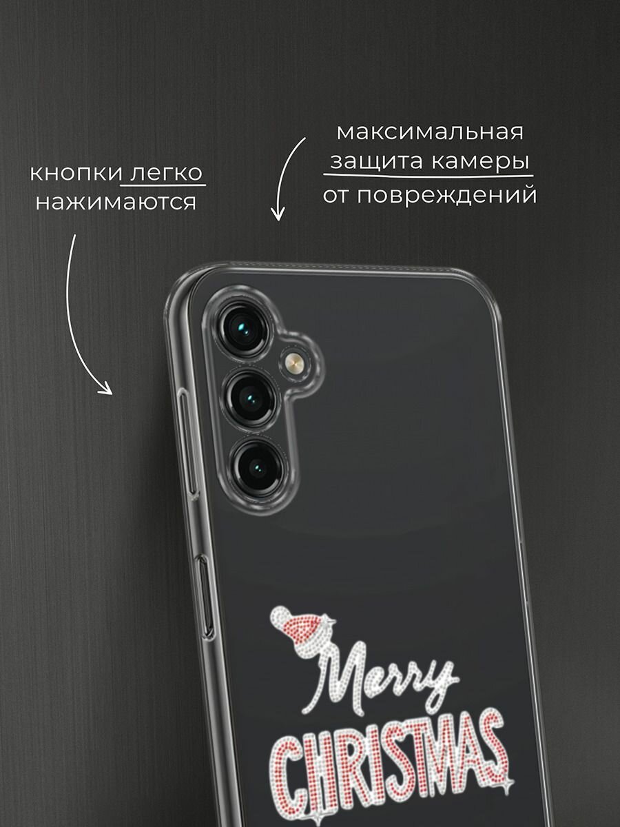 Чехол на Samsung Galaxy A14 4G / Галакси A14 4G с принтом "Merry christmas" — фото 1