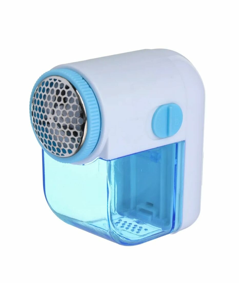 Машинка удаления катышков на одежде, цвет голубой