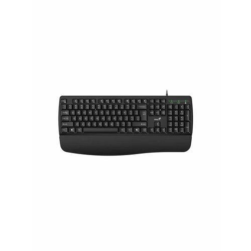 фото Клавиатура проводная genius kb-123 black (usb/кабель 1.5м) (31300021402)