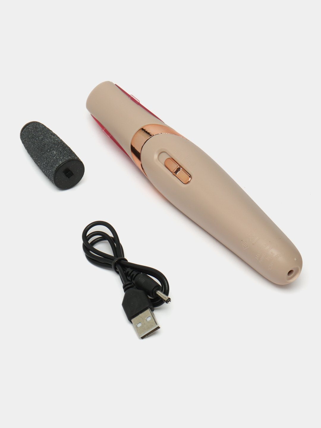 Электрическая пилка пемза для стоп, удаление мозолей ног и пяток, педикюр - Конфетный