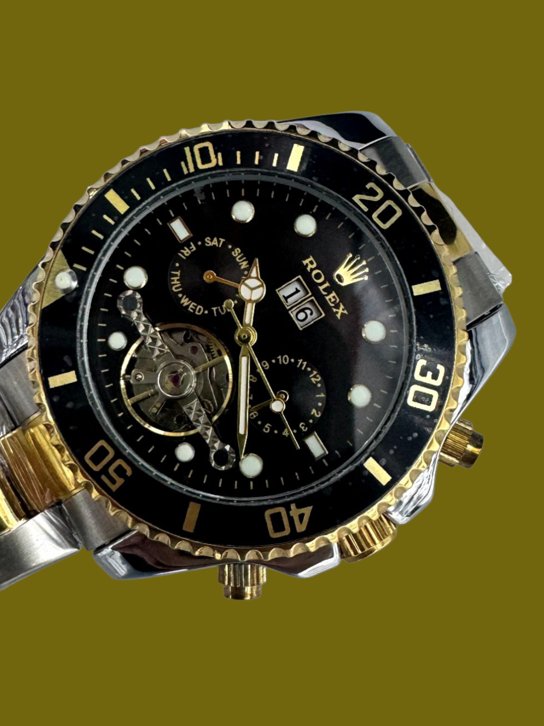 Наручные часы Rolex Automatic, золотистый — фото 1