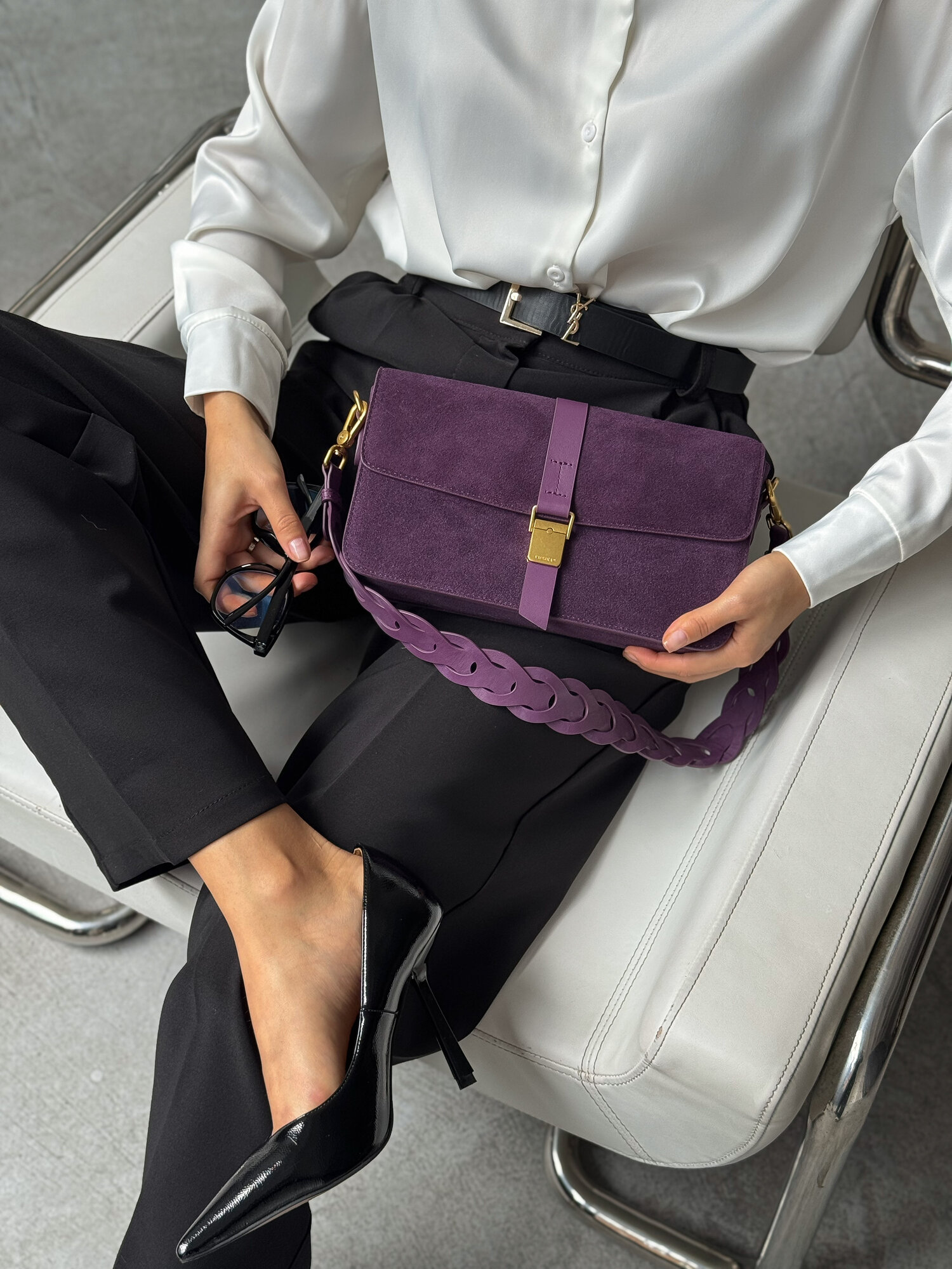 Сумка кросс-боди Paprika Bag Italy, фиолетовый — фото 1