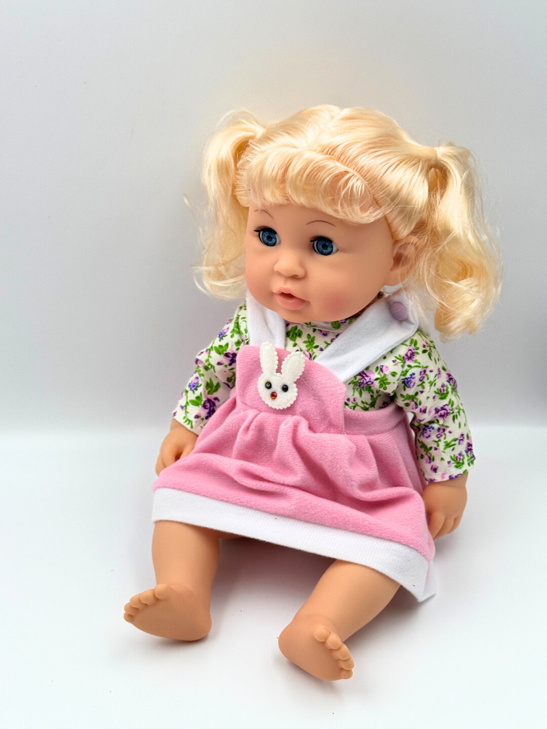 Интерактивная говорящая кукла, пьет, для девочек, высота 30 см