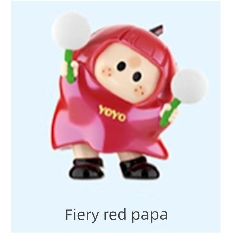 MINISO YOYO Сериальный Слепой Ящик Фигурка, Пламенный Оранжевый Пупу Коллекционная Игрушка