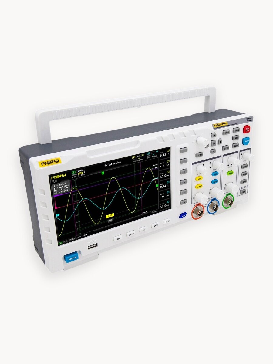 Цифровой осциллограф FNIRSI 1014D (2 канала, 100 МГц)