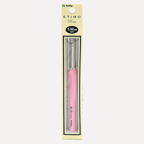 Изображение товара Крючок для вязания с ручкой "ETIMO Rose" 5мм, Tulip, TER-10e
