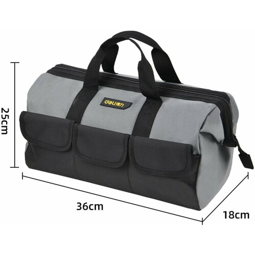 Сумка для инструментов Deli DL430016 360 x 180 x 250мм 5 карманов без плечевого ремня ткань Оксфорд 931₽