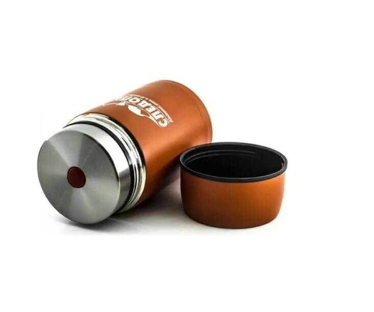 Термос Следопыт для еды 0,8л. оранжевый — фото 1