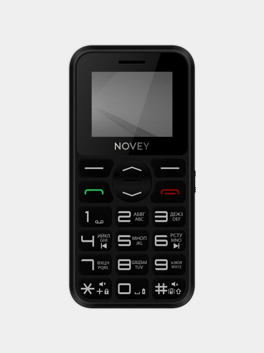 Кнопочный мобильный телефон Novey B300 с 2 - SIM слота, черный