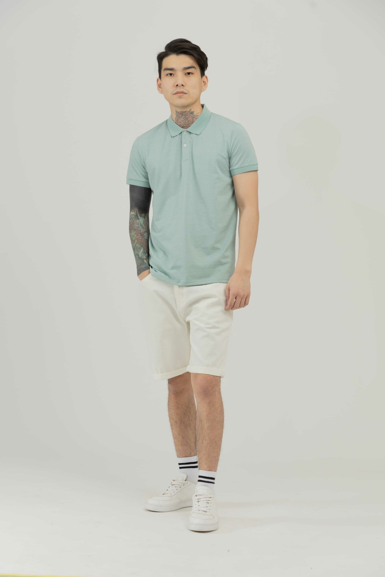 Поло спортивное TERRA PRO TERRA PRO, размер M, ментол — фото 1