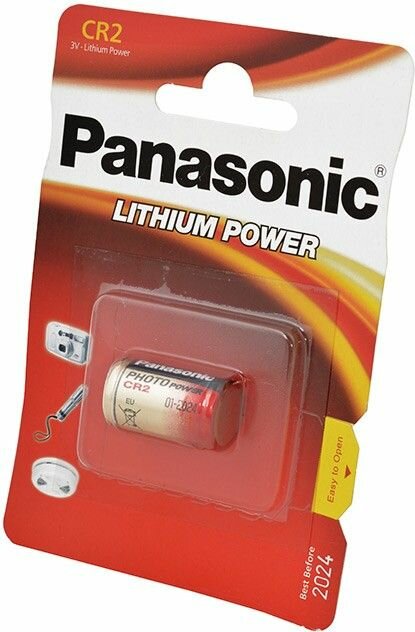 Батарейка Panasonic Lithium Power CR2 (CR-2L/1BP), 1шт.