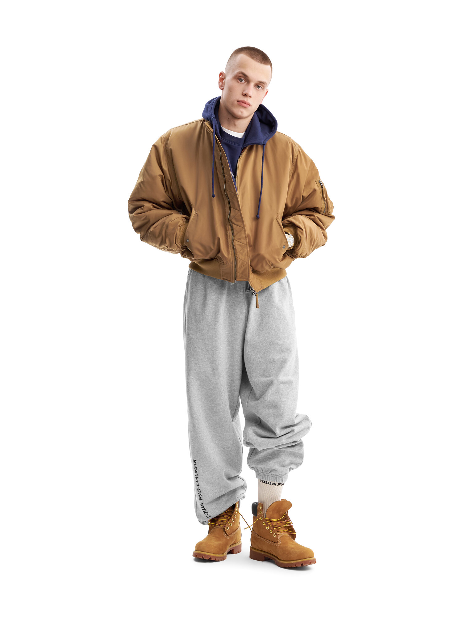 Бомбер ГОША РУБЧИНСКИЙ, размер L, brown — фото 1