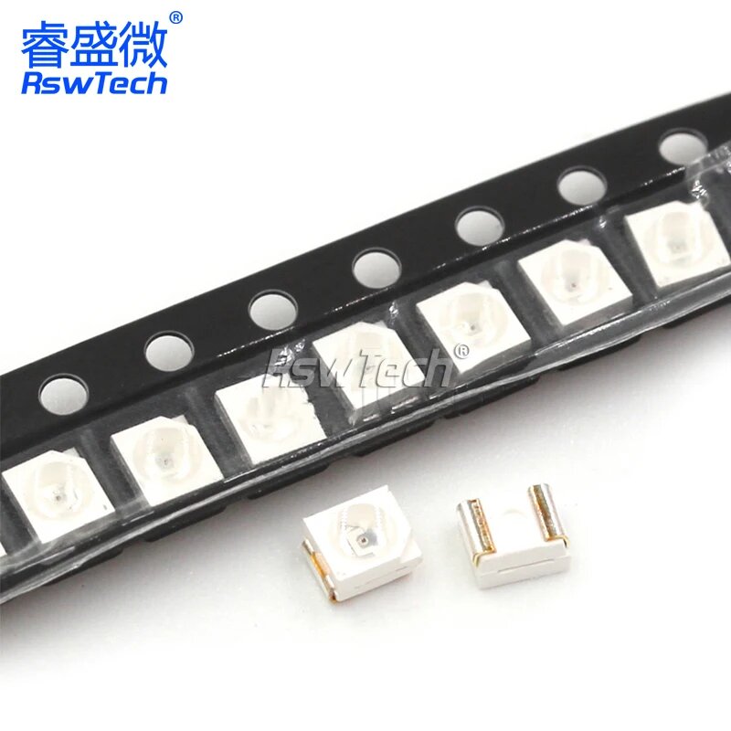20 шт 3528 1210 диод SMD светодиодный Изумрудный зеленый настоящий белый красный синий теплый белый желтый, Yellow