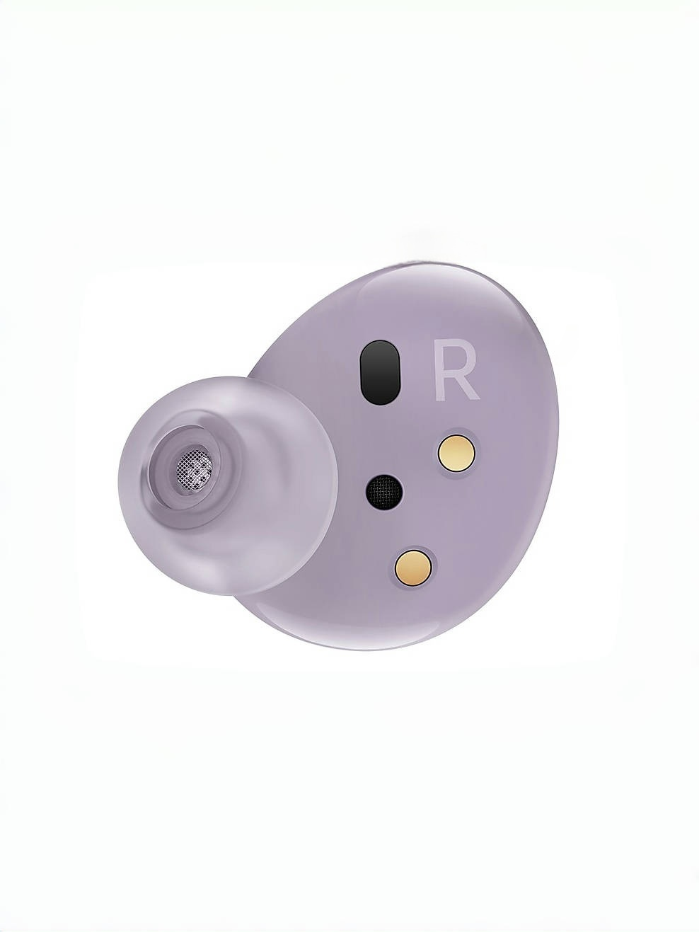 Правый нayшник Samsung Galaxy buds 2 фиoлeтoвый c амбушрой среднегo paзмеpа"M"