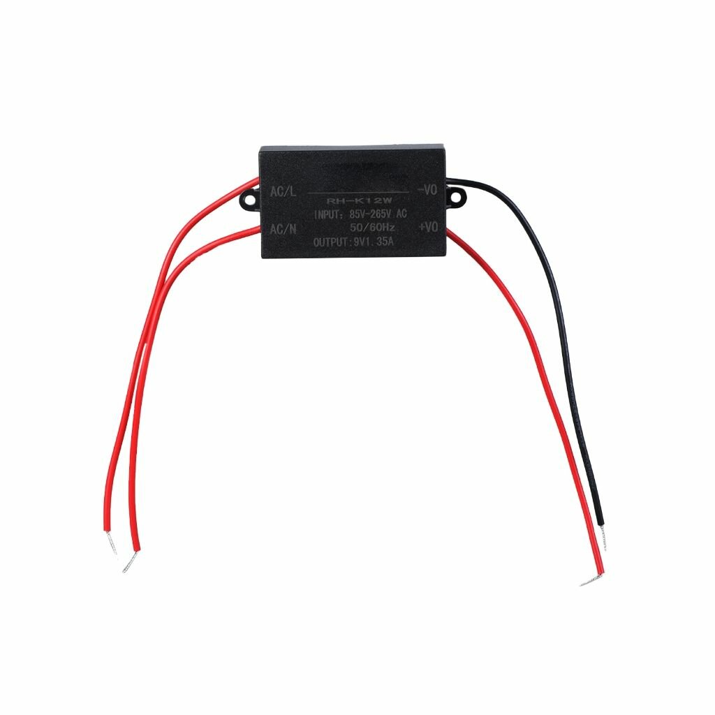 Адаптер питания, AC85V 265V до DC12W черный адаптер питания - 9V 1350mA
