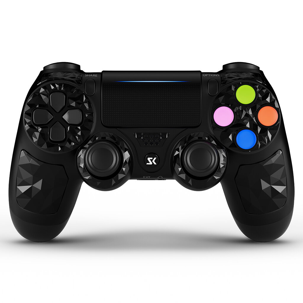 Беспроводной геймпад для PS4 / Джойстик Bluetooth для Playstation 4, Apple (IPhone, IPad), Androind, ПК - черный