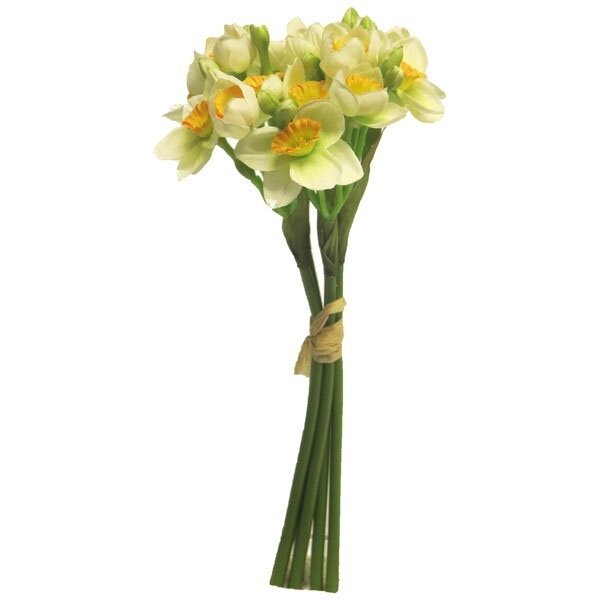 Букет искусственных нарциссов бренд EXNER оранжевый 32 см.