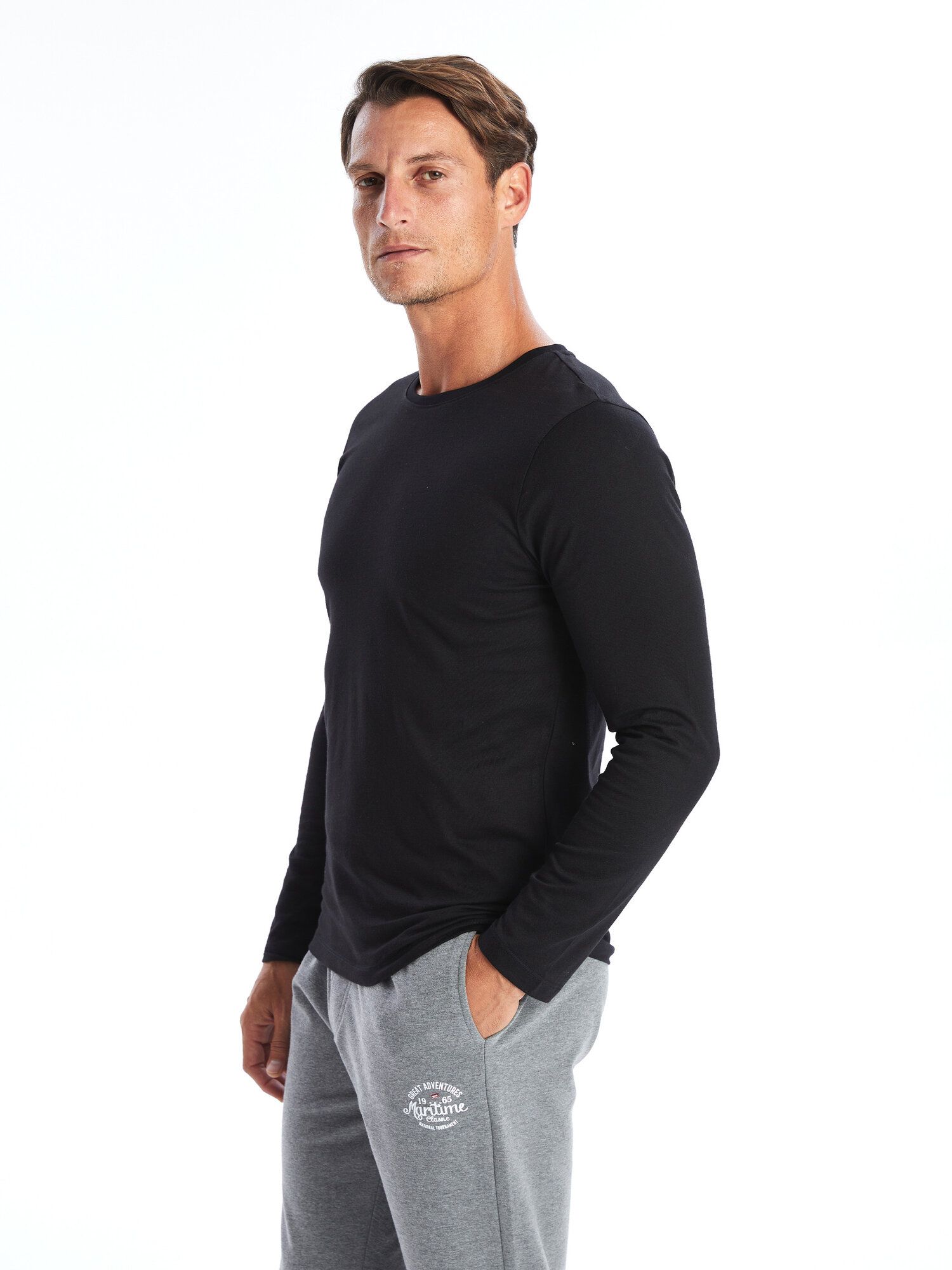 Лонгслив LC Waikiki, размер M, , new black