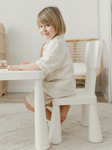 Изображение товара Стул детский BABYROX MINI, белый, пластик, скандинавский дизайн