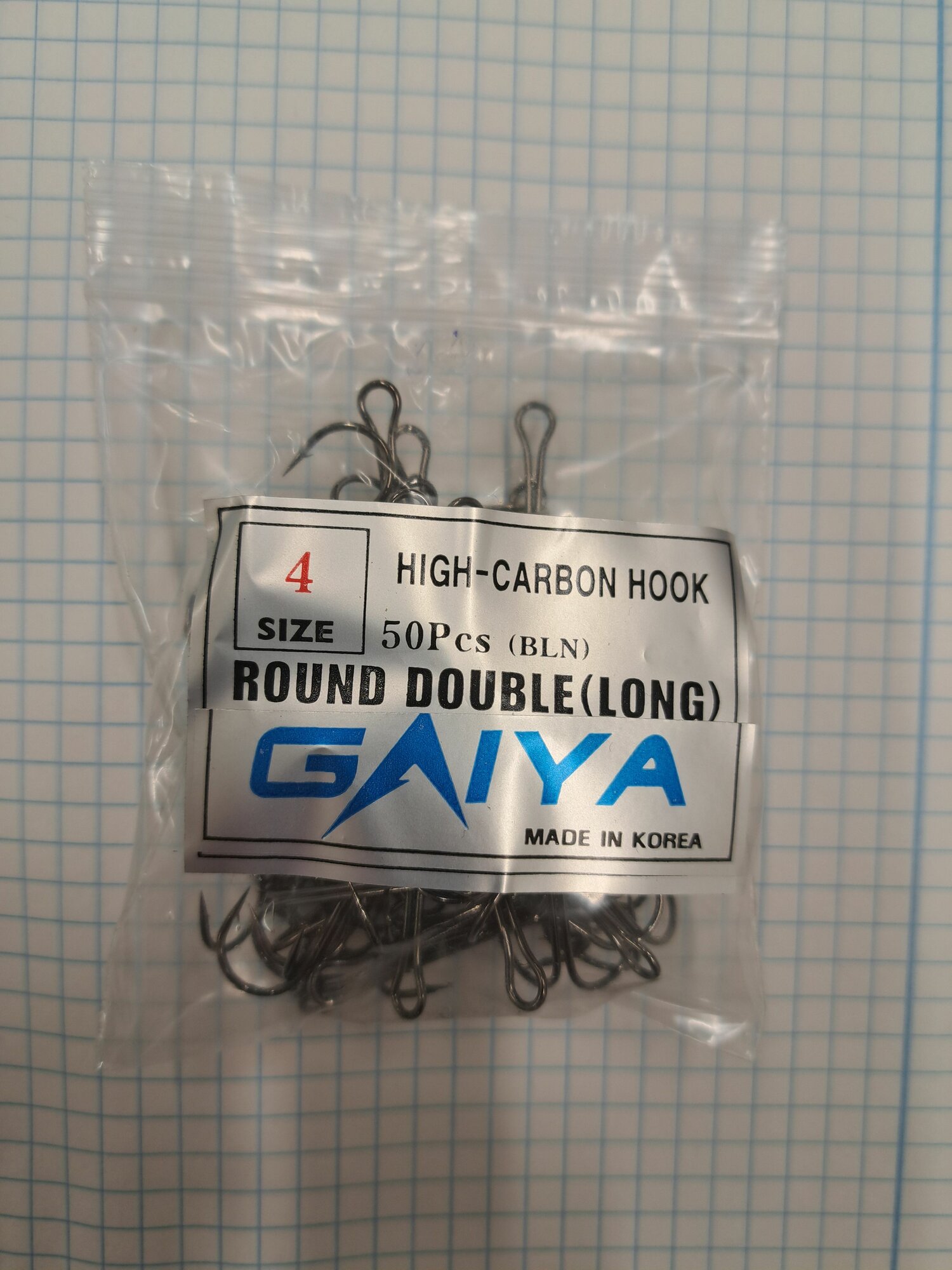 Двойник GAIYA LONG black nickel № 4 (50 шт.) — фото 1