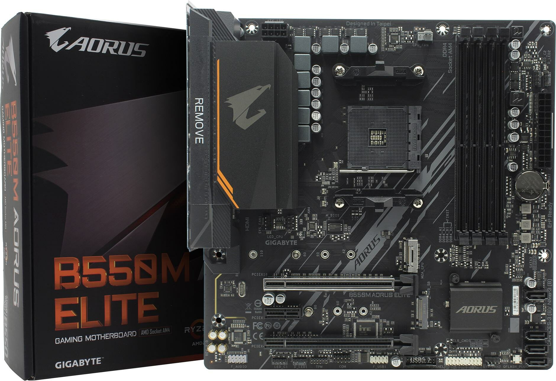 Материнская плата B550M Aorus Elite AM4-Socet, GIGABYTE, Ryzen AMD